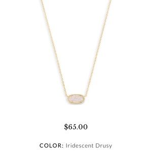 **New** Elisa Gold Necklace in iridescent Drusy